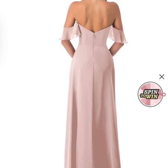 Azazie Juna Bridesmaid Dress in Dusty Rose - Picture 2 of 5